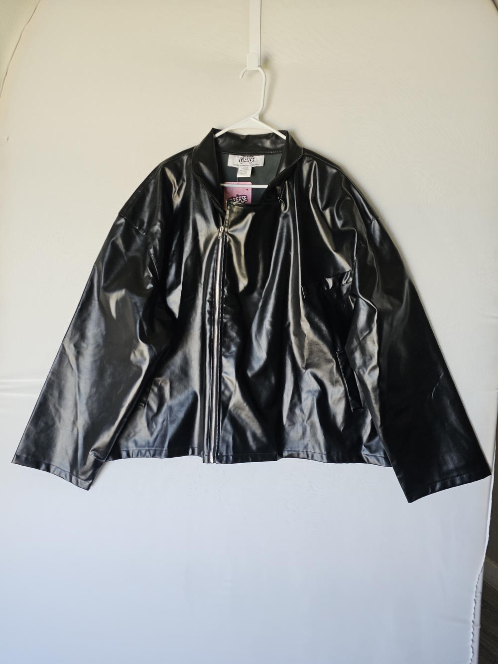 NWT Grease T-Birds Faux Leather Jacket Costume 4X - Picture 2 of 16